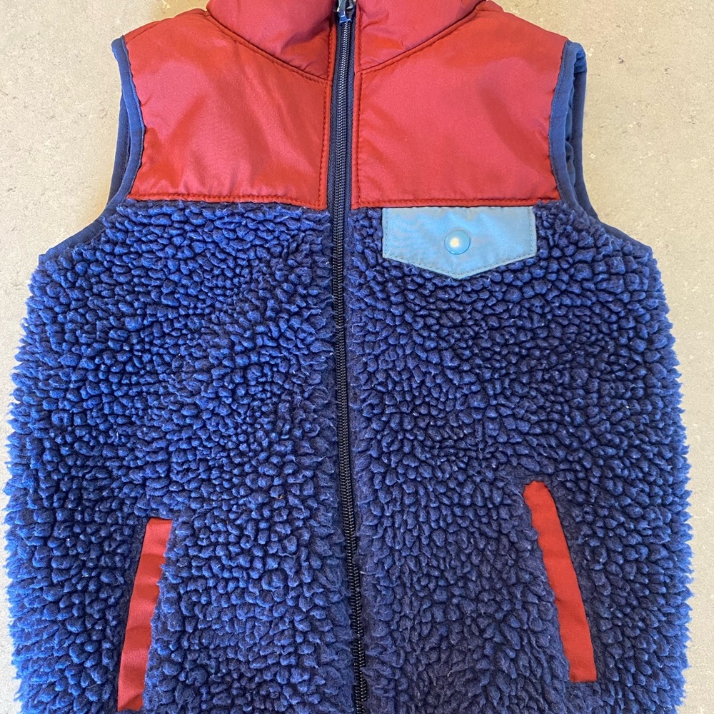 Carter's Navy and Red Fleece Vest